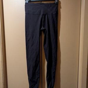 90 Degree By Reflex Black Ribbed Leggings